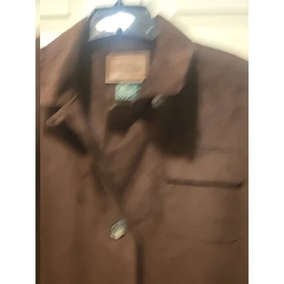 Brown Suede Women's Blazer - Picture 7 of 10